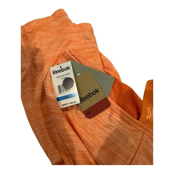 Reebok Women's Vibrant Orange Muscle Tee - Picture 4 of 4